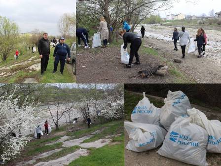 В рамках акции "Вода России" очищена пойма реки Нальчик